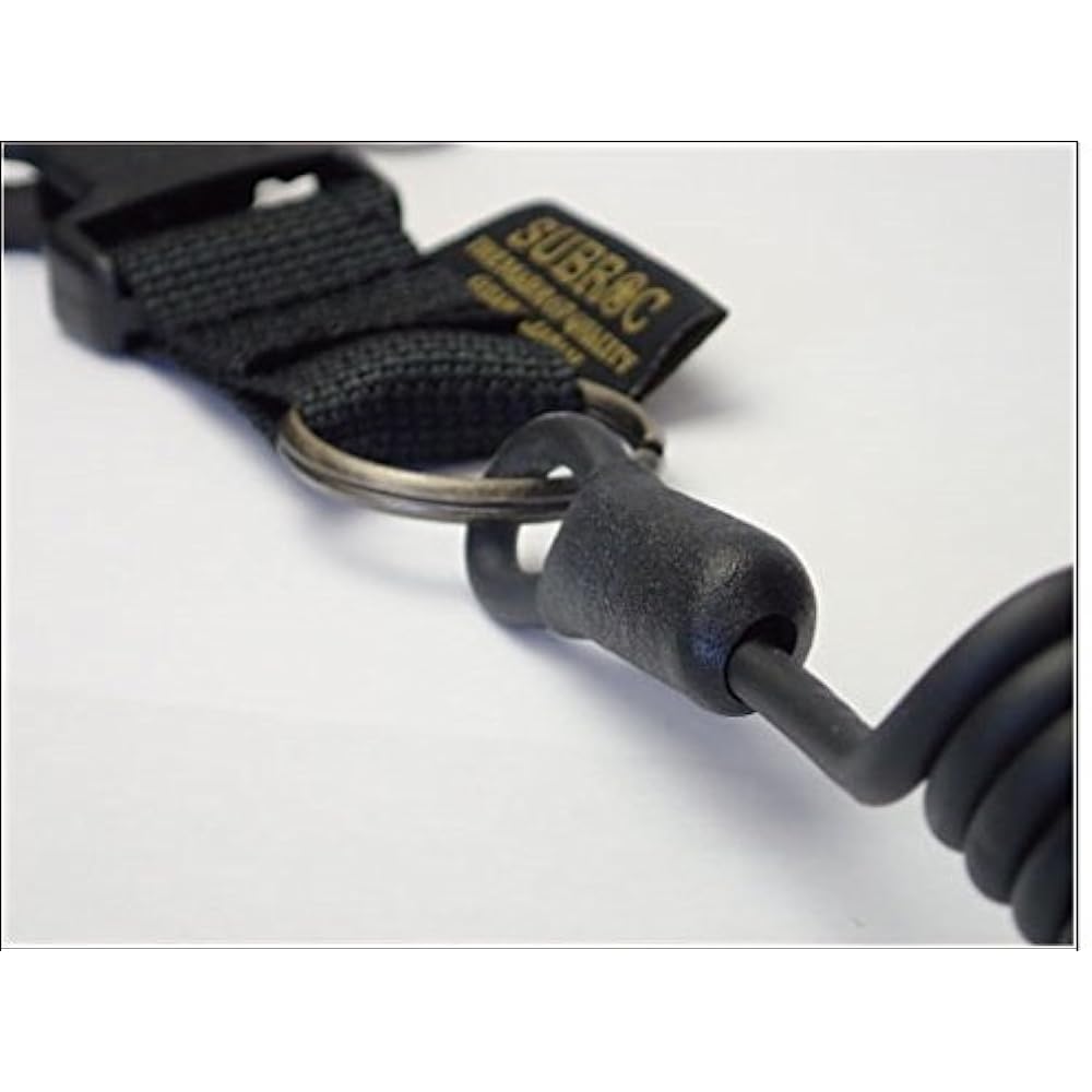 Toho Sangyo SPIRAL LEASH CORD 2704 BLACK LONG
