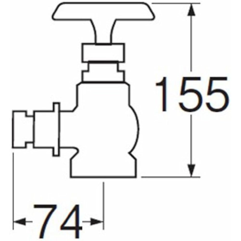 SANEI 90° Plug Water Hydrant Fire Hydrant Nominal 40 V19-40