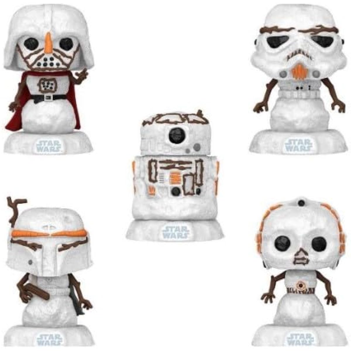Star Wars Funko Pop! Holiday Snowman Complete Set (5)
