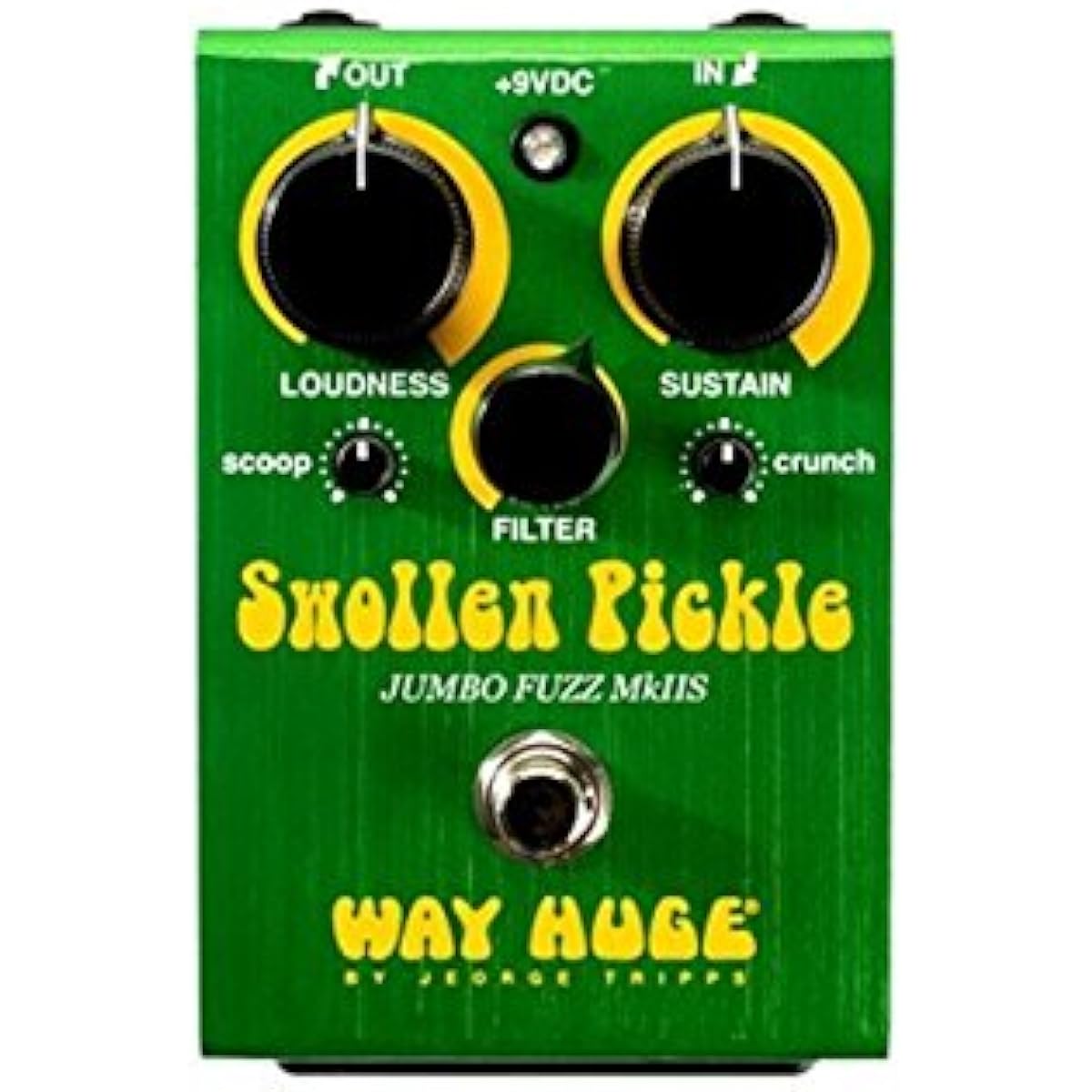 Way Huge Electronics WHE401S Swollen Pickle Jumbo Fuzz MK II S Way Huge High Gain Fuzz Effector for Guitar