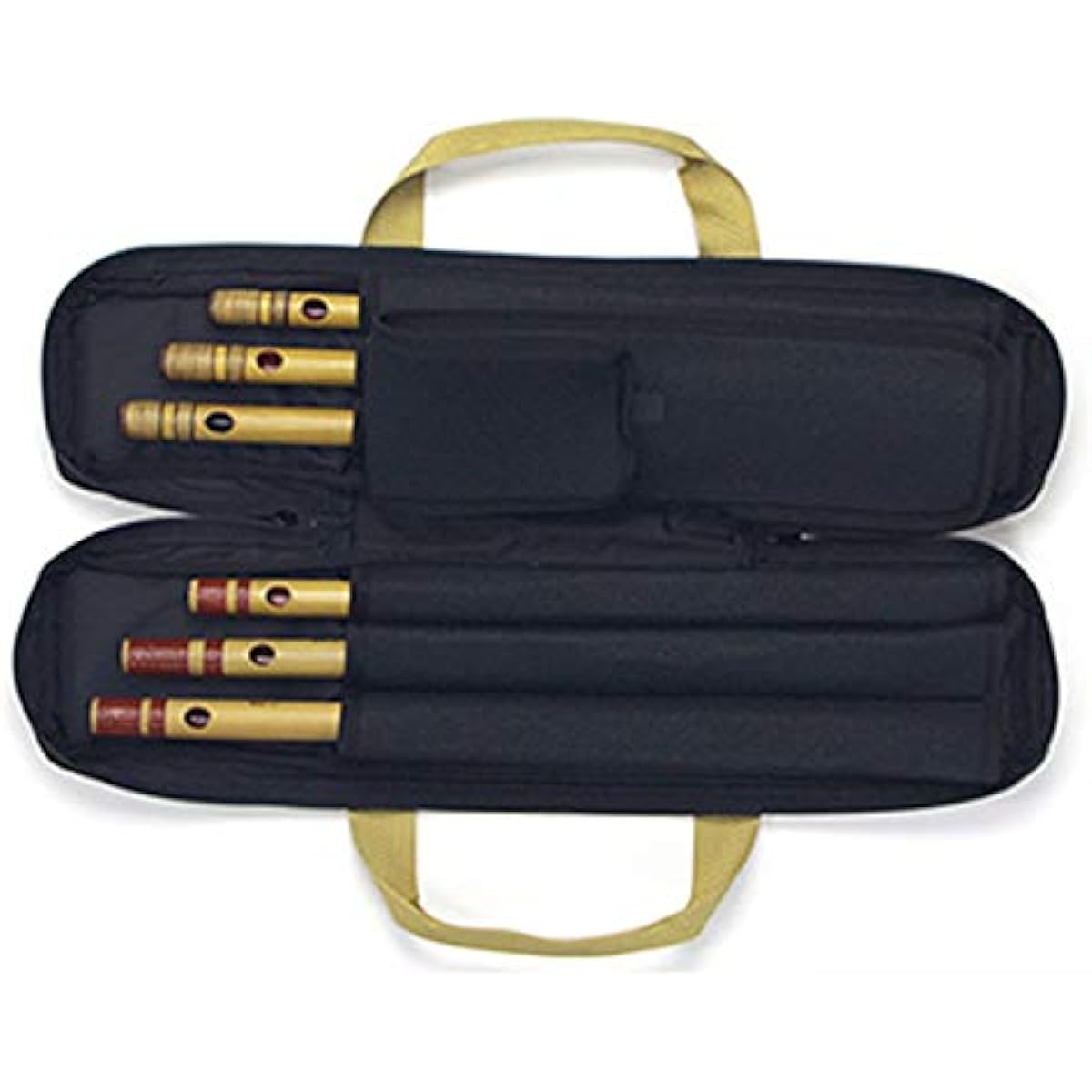 Soft case for Shinobue and Yokobue V7 with shoulder strap Produced by Yasushi Tsukuda Available in 4 colors! 6 pieces sonido (moss green)