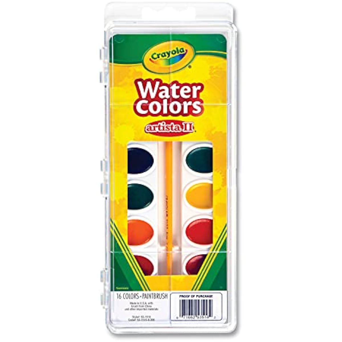 LLC ARTISTA II watercolour SET 16 SEMI (Set of 6)