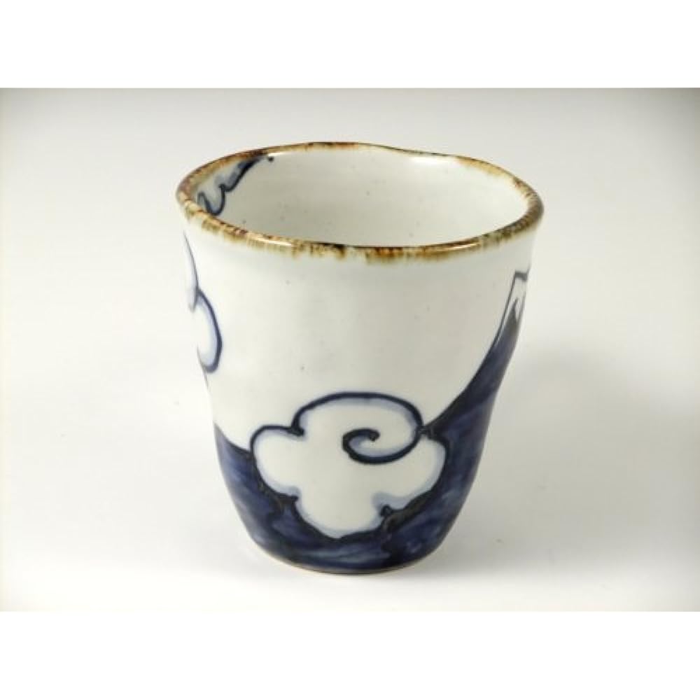 Arita Hasami ware Shoho kiln Ao Fuji/Red Fuji pair mug 18643