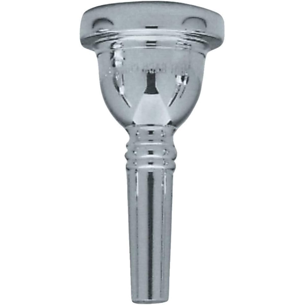 Back Bach Trombone Mouthpiece 5G Silver Plated Finish (For Thick Pipe)