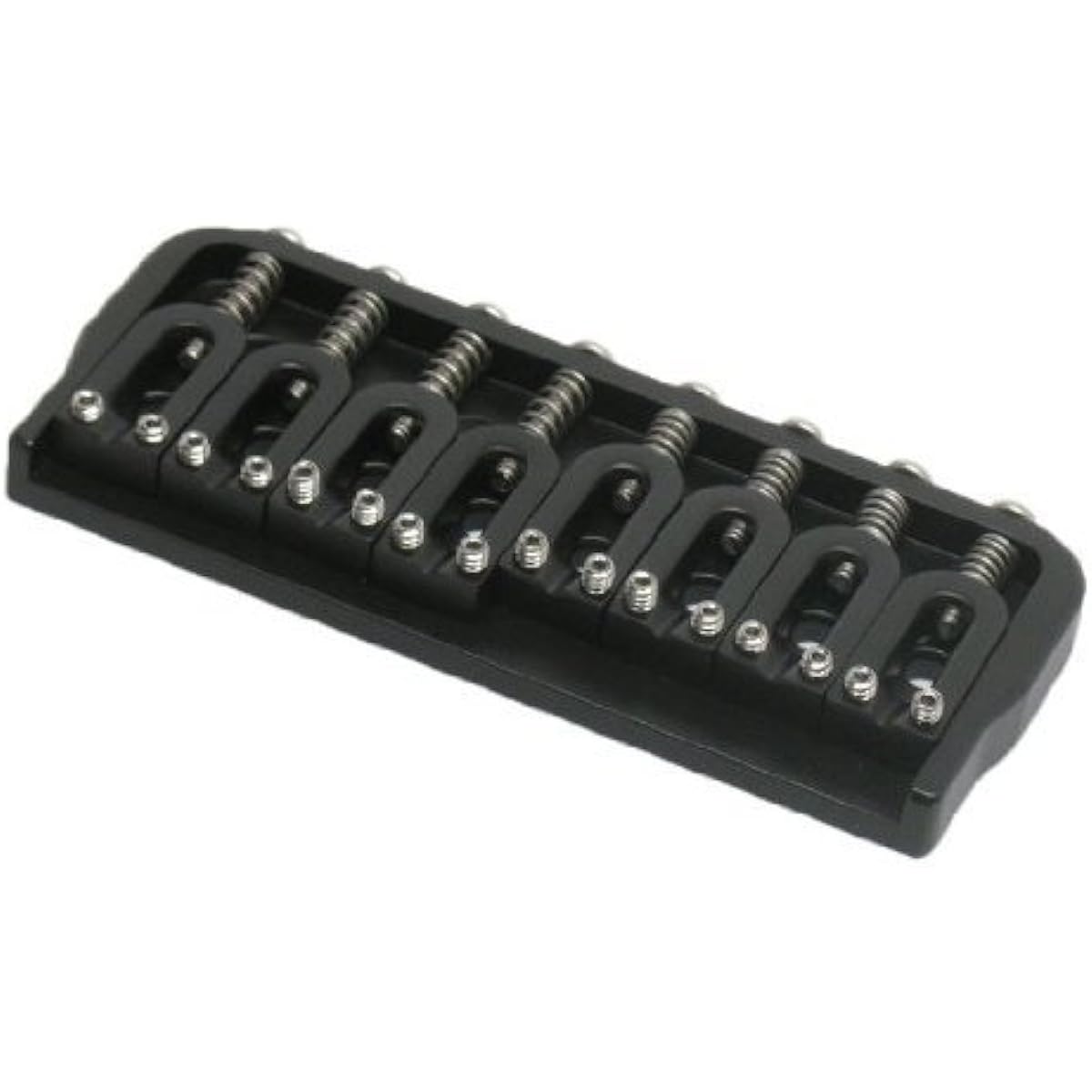 Hipshot 41080B 8-String Hardtail Fixed Electric Guitar Bridge .125' - BLACK Electric Guitar Electric Guitar (Parallel Import)
