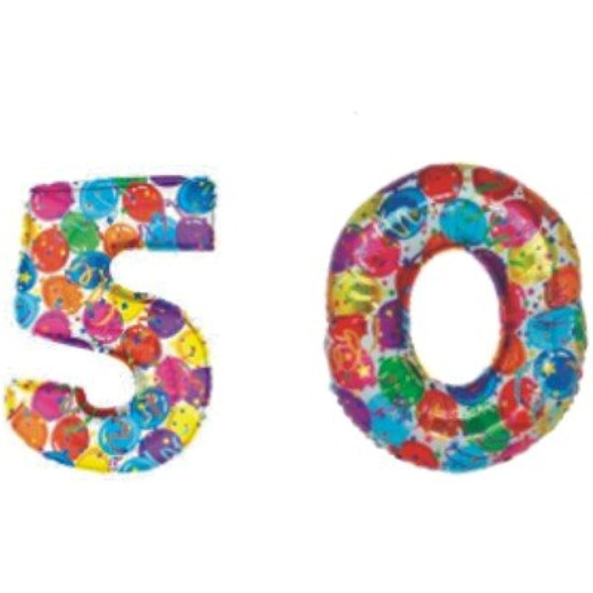 Giant 50th Megalloon Number Balloons