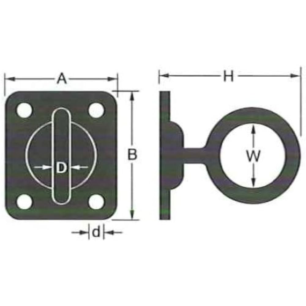 Nissa Chain Stainless Steel Rotating Eye Plate 5mm SPF4050K 10 Pieces