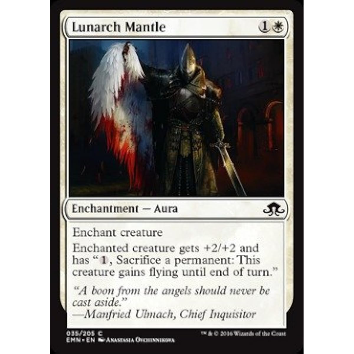 Magic : the Gathering – Lunarch Mantle ( 035 / 205 ) – Eldritch Moon