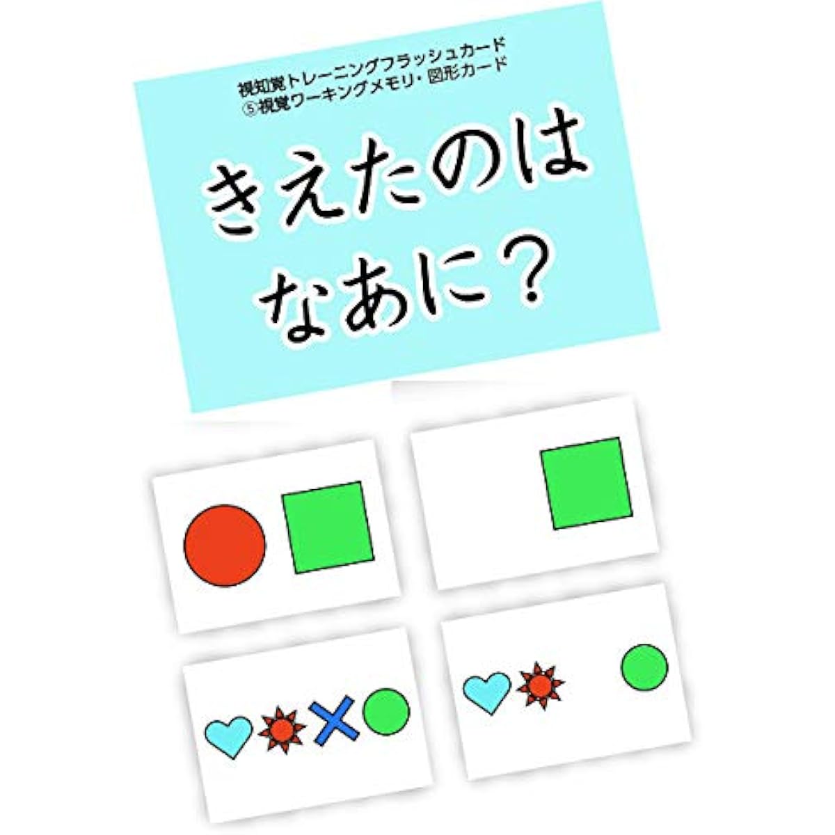 Visual Perception Training Flash Cards ⑤Visual Working Memory/Picture Cards What's missing?