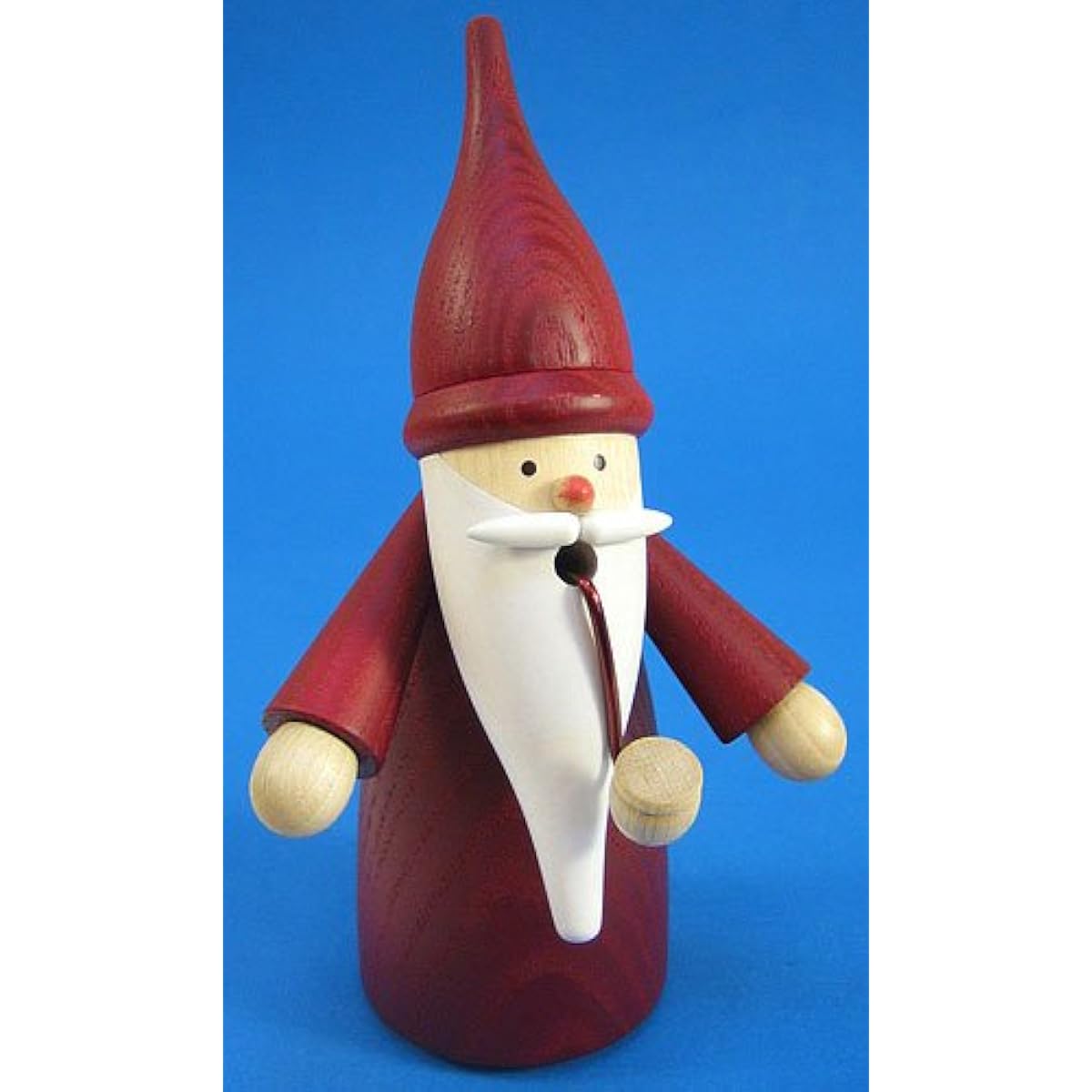 Smoke doll traditional dwarf red height 16 cm Erzgebirge Seiffen folk art original SV 12301/1