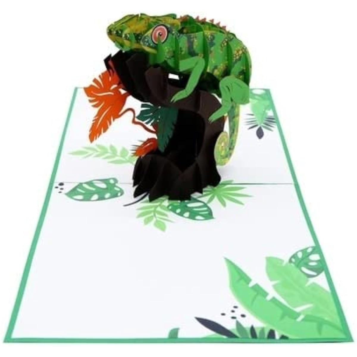 3D Chameleon Pop Up Card 3D Chameleon Card Birthday Animal Pop Up Card Nature Card Father's Day Card 3D Card Dad Son Nephew Grandson A18