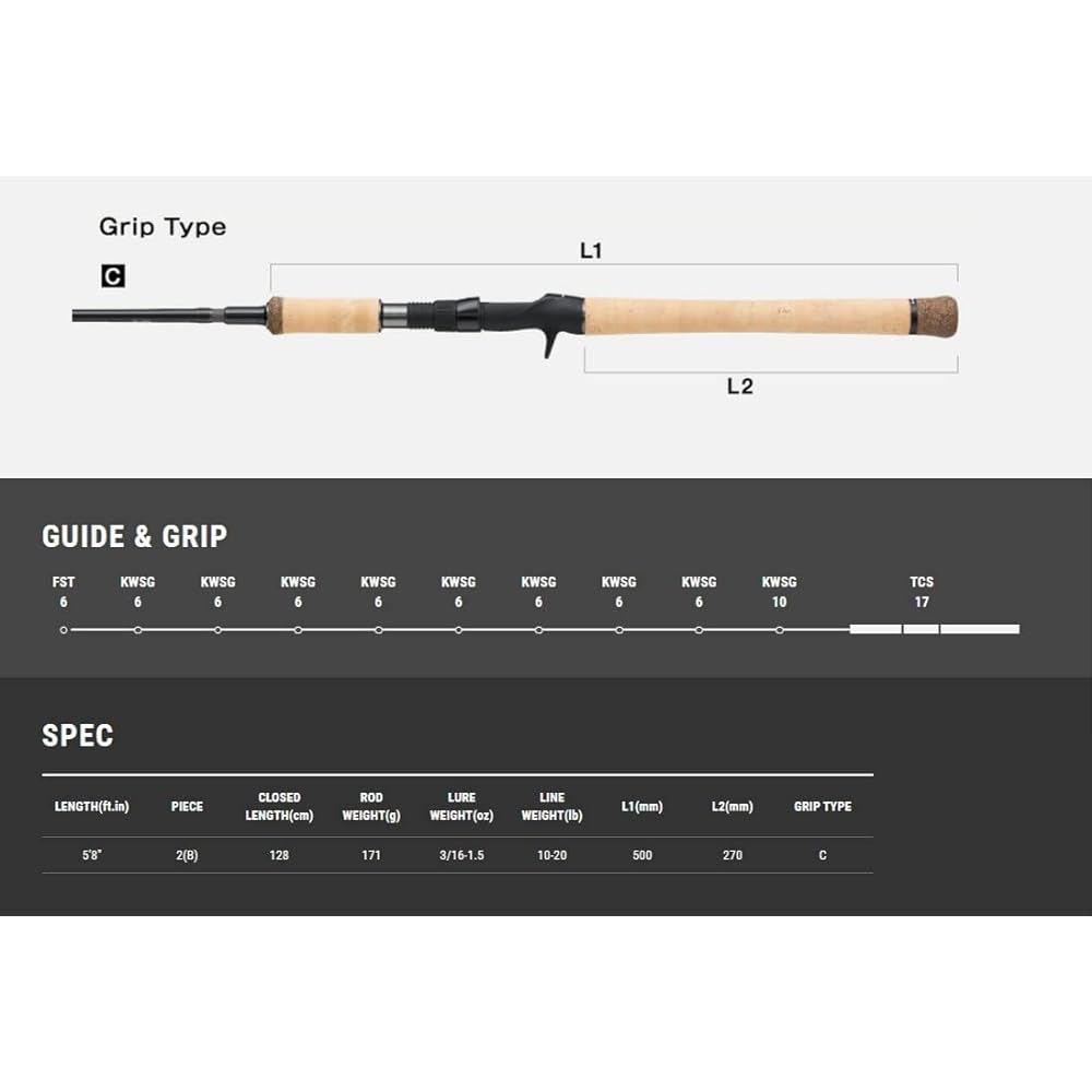 Tailwalk Rod Namazon C58MH 15664