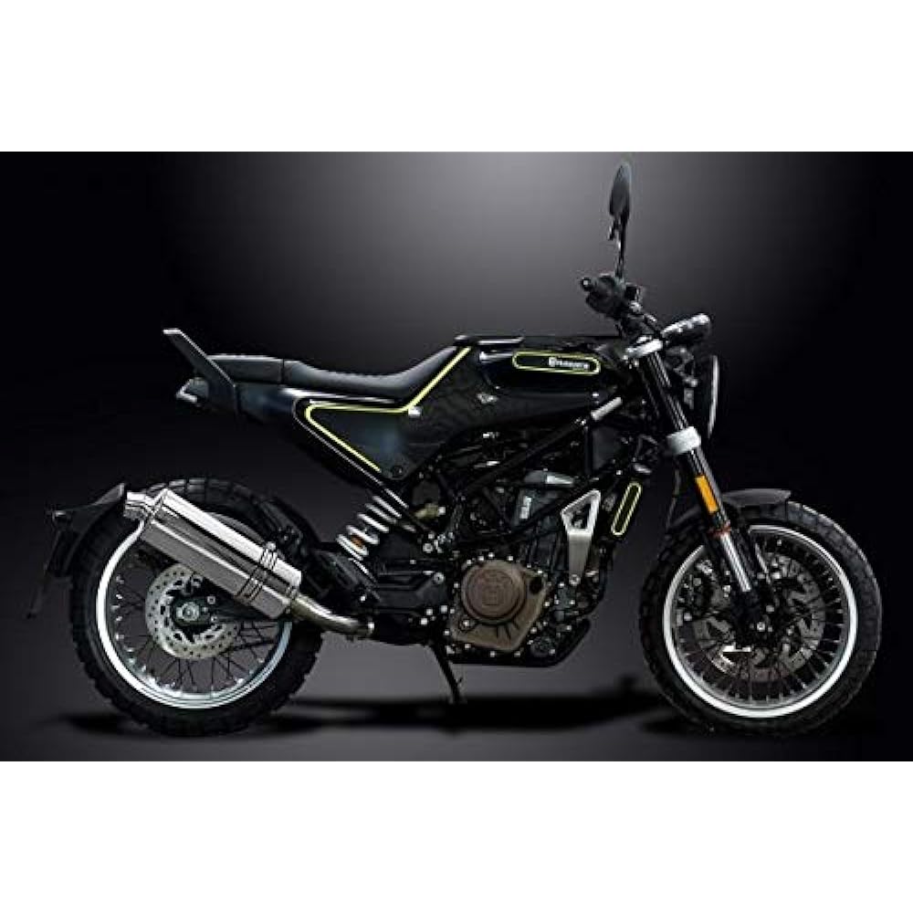DELKEVIC Slip-on Stainless Steel Oval Muffler HUSQVARNA VITPILEN 401/SVARTPILEN 401 2018 350mm KIT04JG