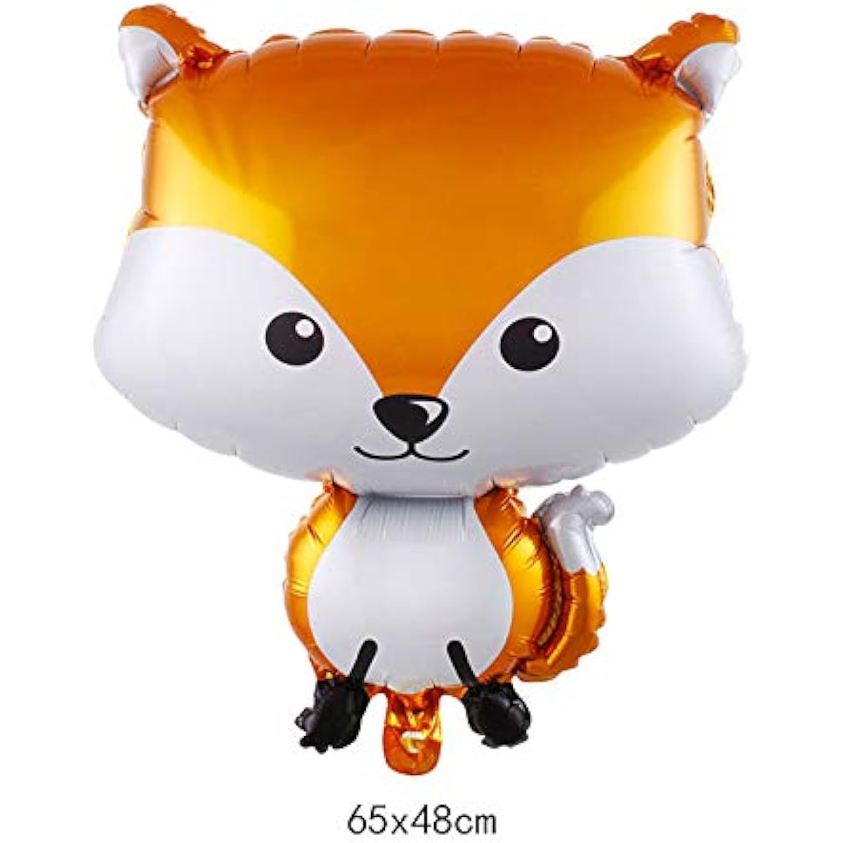 JOINAS 4pcs Animal Balloons Fox Squirrel Hedgehog Raccoon Foil Mylar Balloons for Baby Shower Jungle Safari Animal Theme Birthday Party Decorations