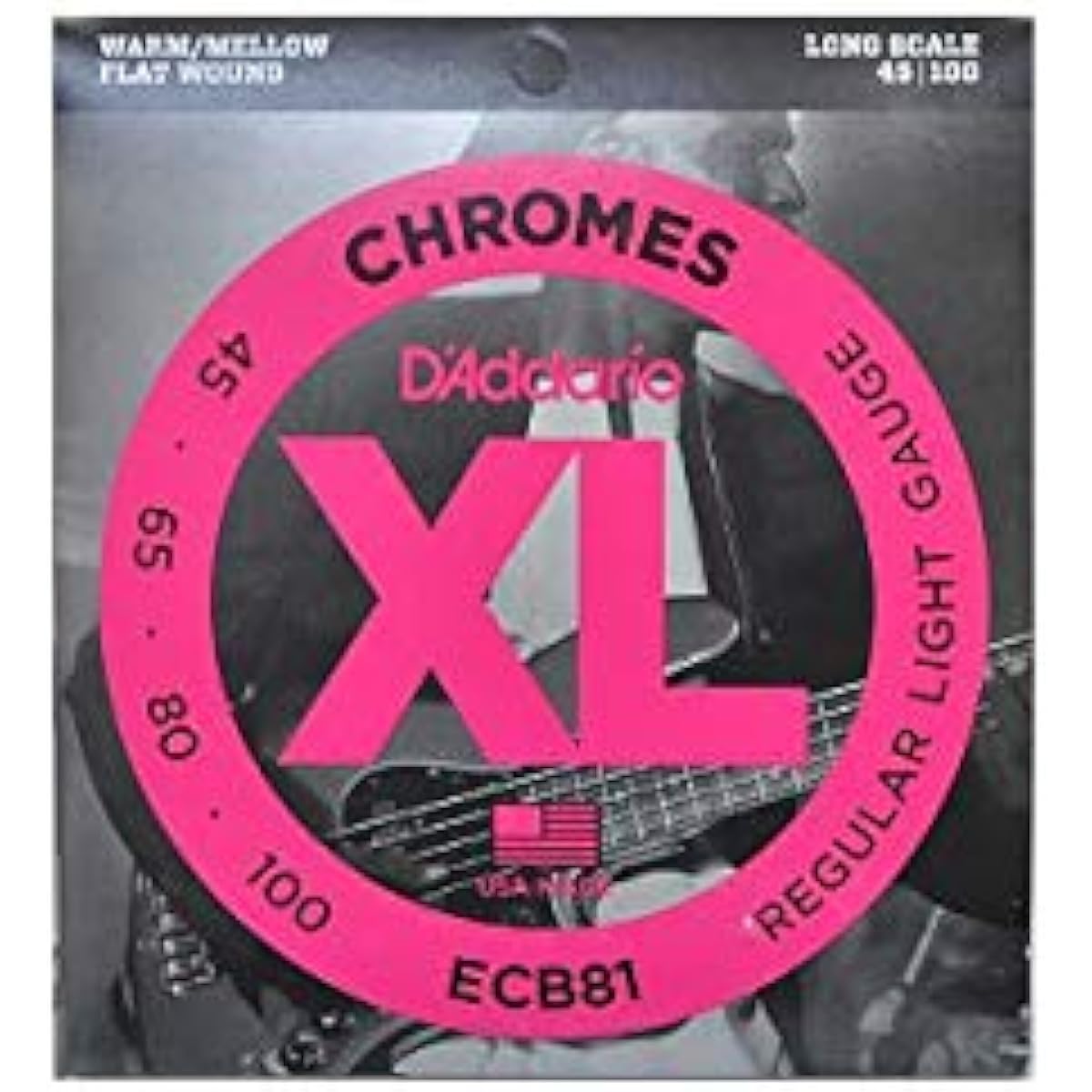 DADDARIO Bass Strings ECB81 Chromes Bass Light 45-100