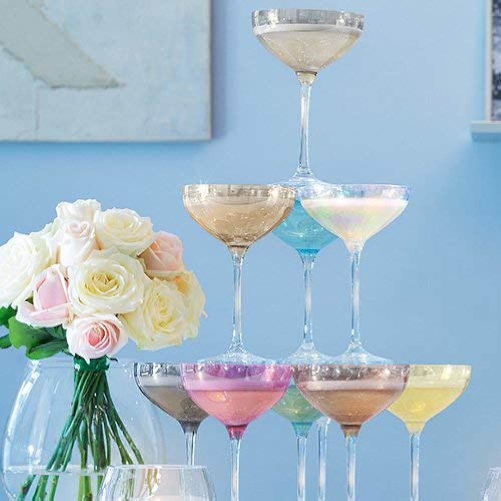 LSA Champagne Glass Assortment 235ml TOWER G1148-08-666 Set of 10
