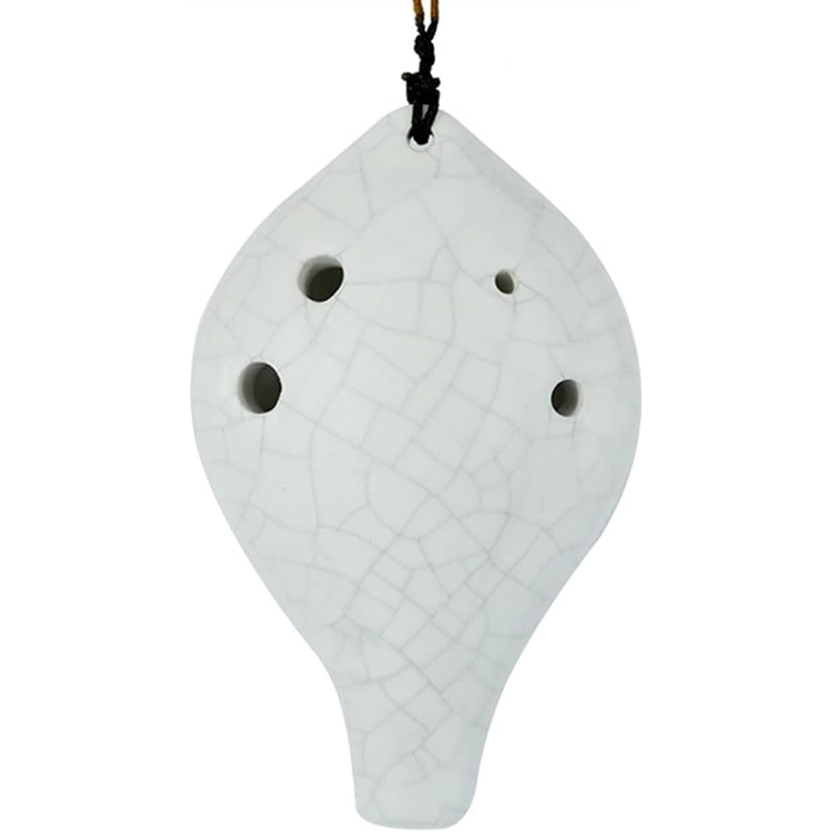 6-hole long mouth/crack glaze ocarina beginner 6-hole high pitch C key ceramic ocarina musical instrument ocarina instrument (January 8th)