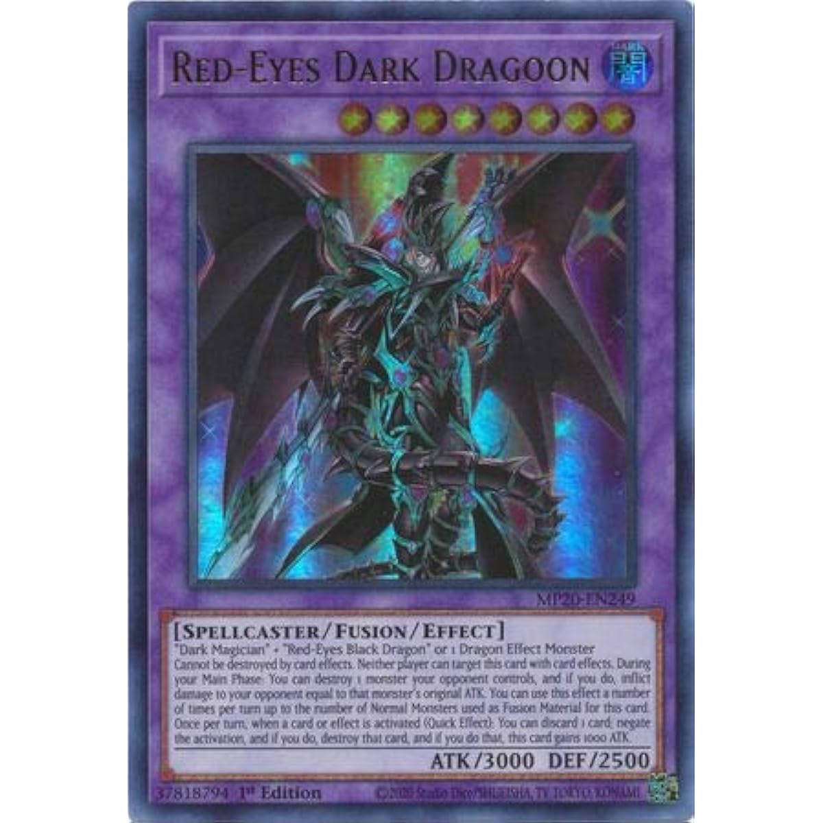 Red Eyes Dark Dragoon MP20-EN249 Ultra Rare 1st Edition