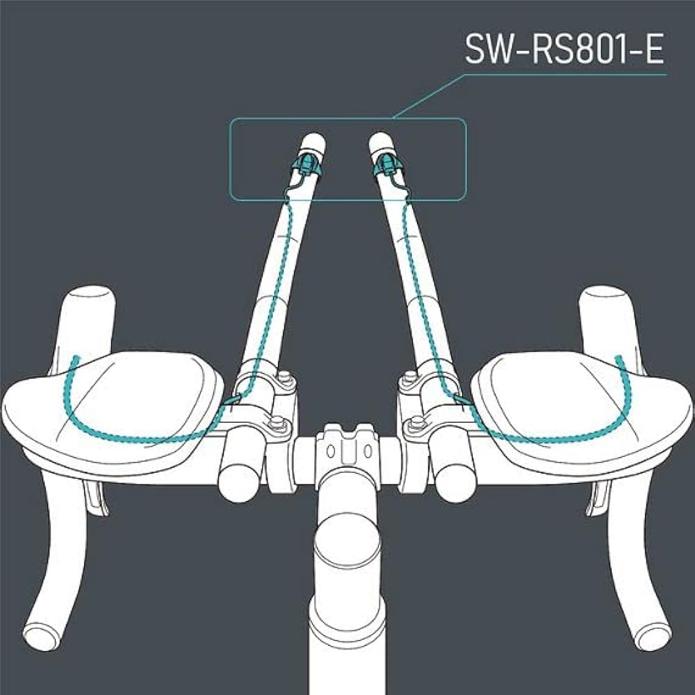 SHIMANO SW-RS801-E Extension Bar Switch Left and Right Pair Cable Length: 740mmISWRS801E