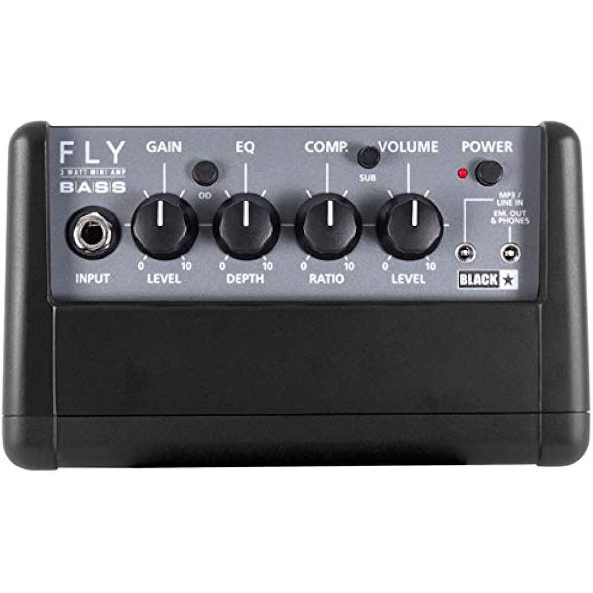 Blackstar Blackstar - Mini Bass Amplifier FLY 3 BASS + Genuine AC Adapter FLY-PSU + Marks Music Original Cross Set