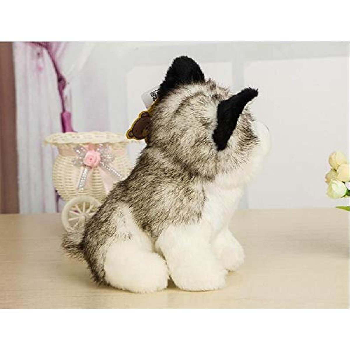 Cute Rabbit Multi-Size Husky Plush Toy Stuffed Husky Dog Doll (18cm)