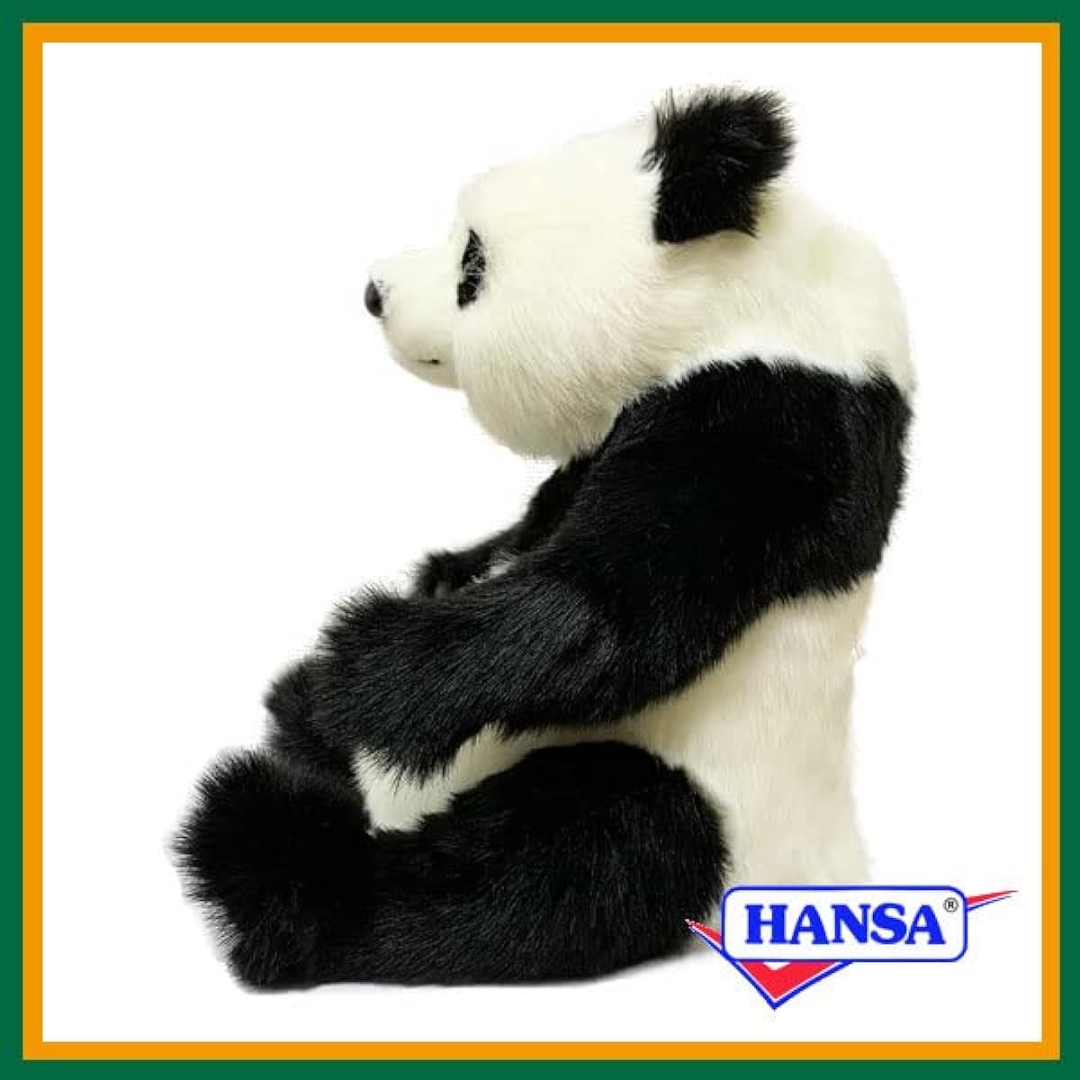 HANSA stuffed toy 5750 baby giant panda 44 PANDA BEAR CUB SITTING