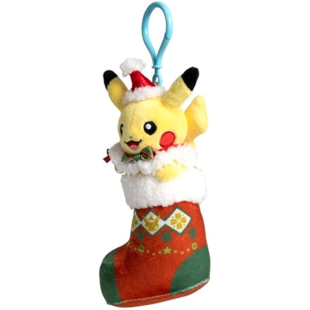 Pokemon Center: Pikachu Pokémon Holiday Festival Plush Key Chain - 7 In.