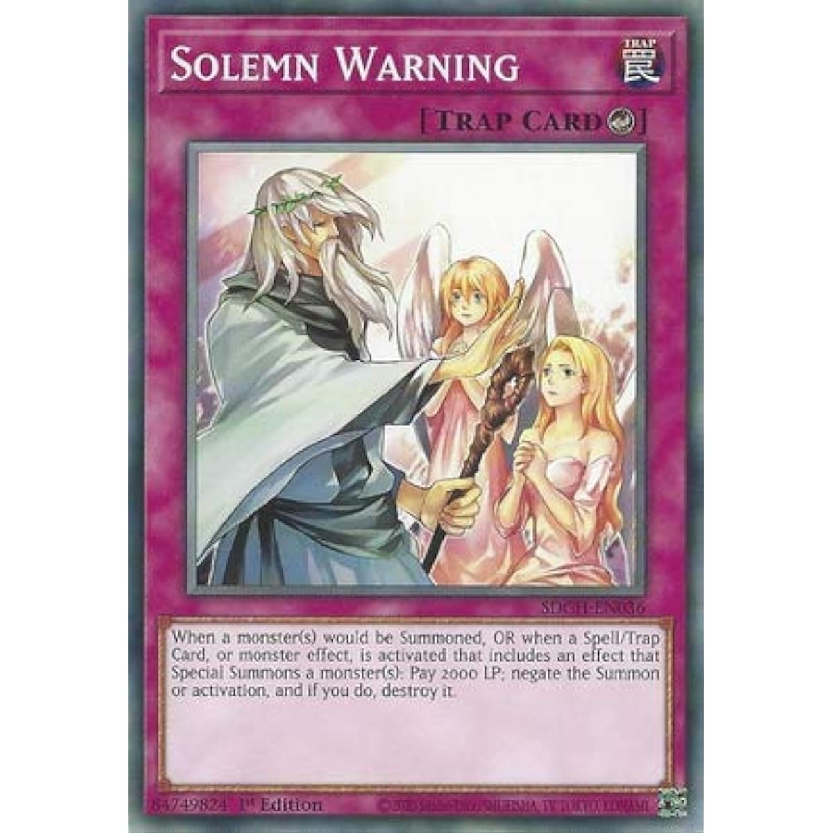 Solemn Warning SDCH-EN036 Common First Edition