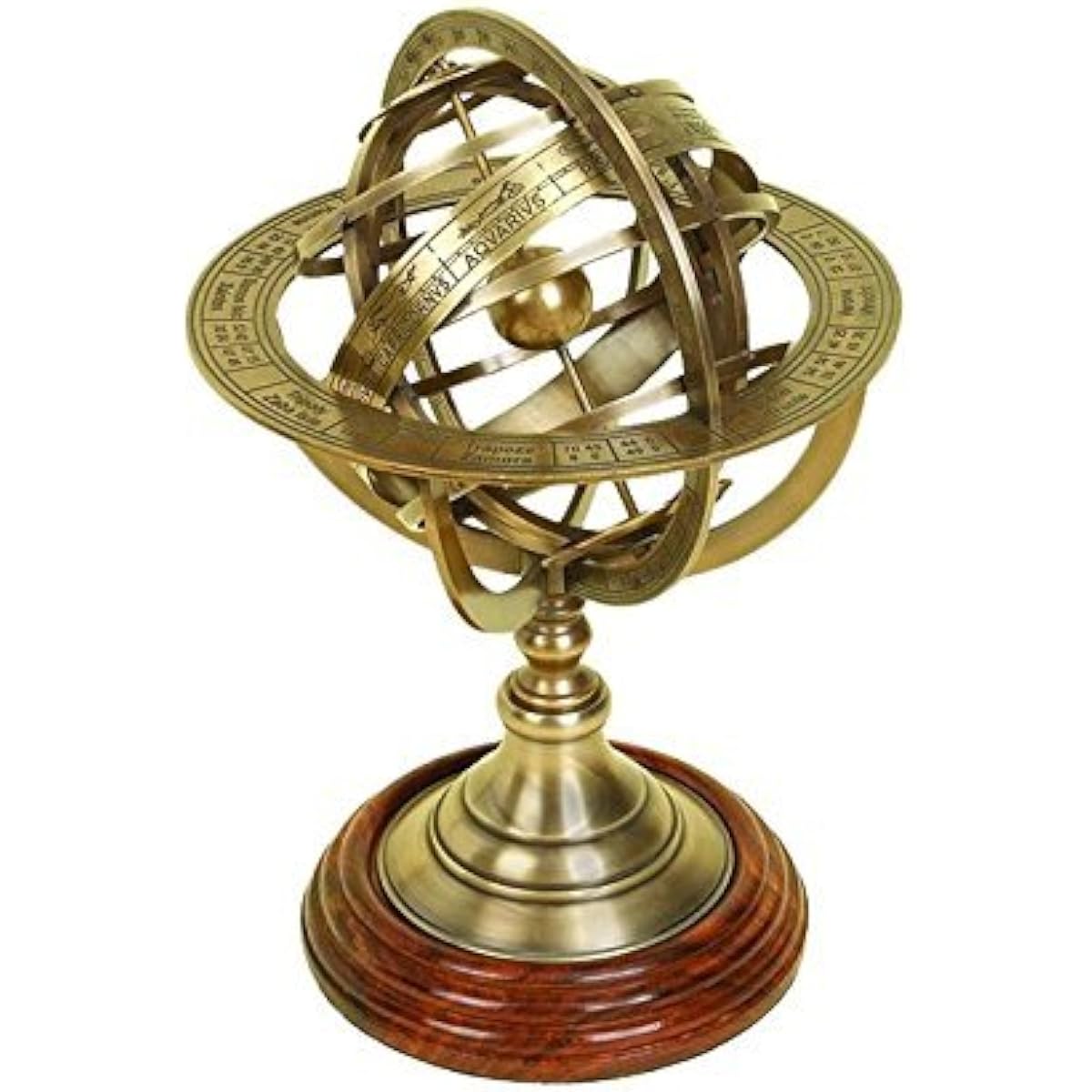 Thor Brass Globe Armillary Unique Table Decor Halloween Decoration Costume