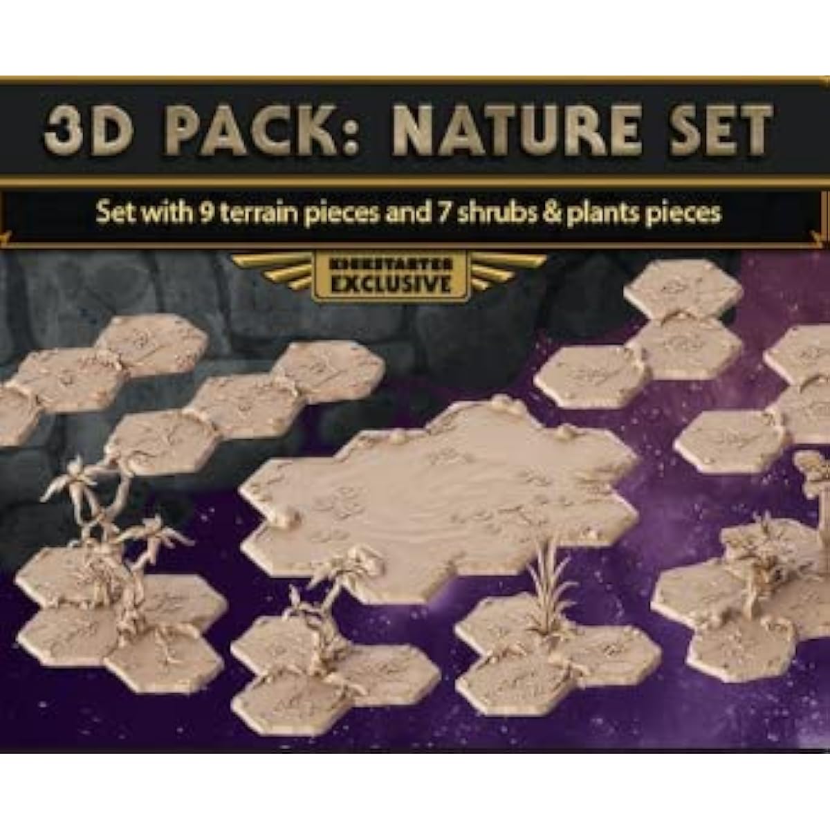 Masters of the Universe Board Game 3D Pack Nature Set (Kickstarter Exclusive) Expansion