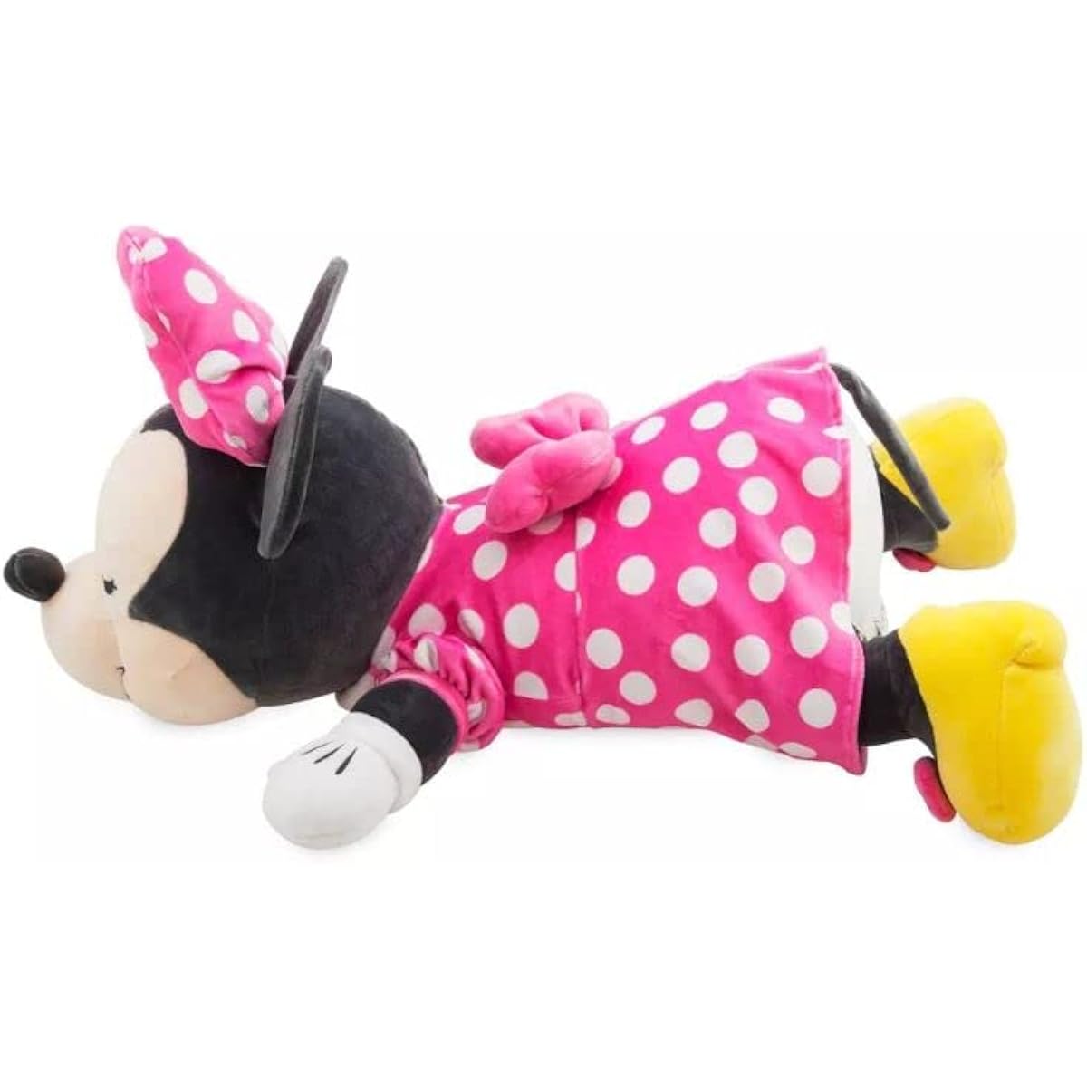 Disney 23-Inch Cuddleez Mickey Minnie Mouse Plush - A Must-Have for Cuddly Fans - Great Stuffed Animal for Travel, Car Naps and Playtime (Minnie Mouse (Pink))