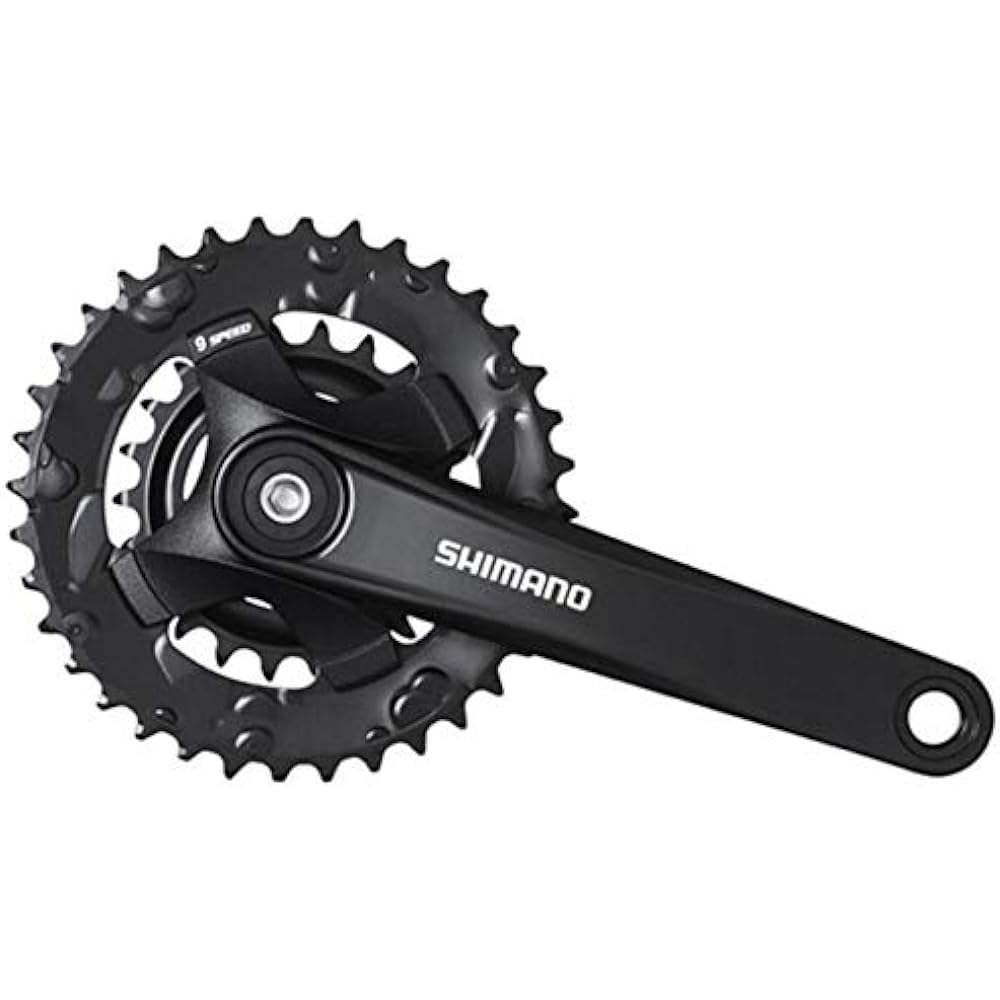 SHIMANO Front Chainwheel (MTB) FC-MT101 36×22T 170mm 9S No Chain Guard/Compatible BB Square Shaft 122.5mm (LL123) EFCMT1012C62XL TOURNEY