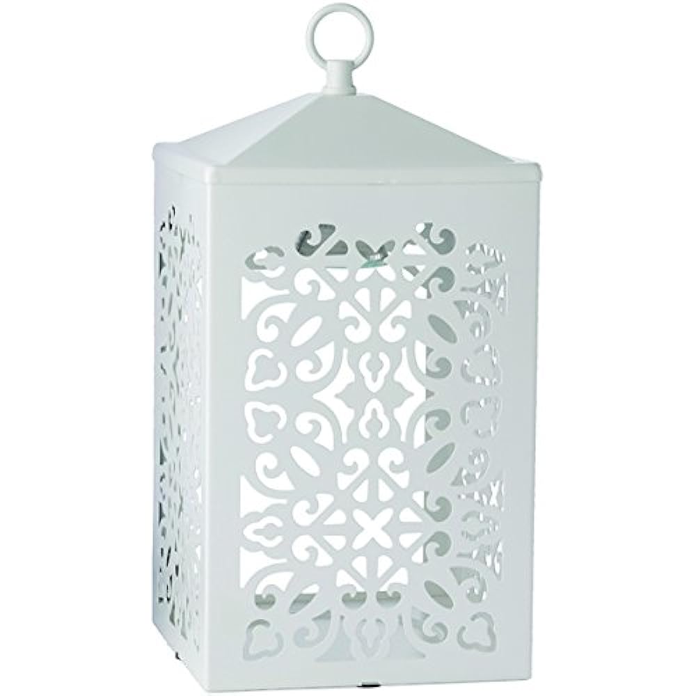 Kameyama Candle House Scroll Pattern Candle Warmer Lantern Lamp Black