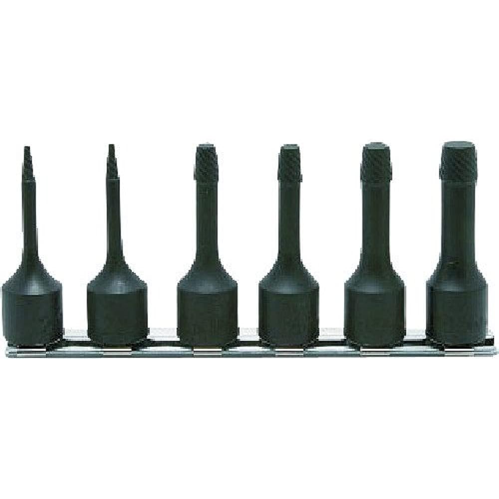 Yamashita Industrial Research Institute Koken 3/8 (9.5mm) SQ. Bolt Twister Rail Set Total Length 60mm 6 Piece Set RS3129/6-L60
