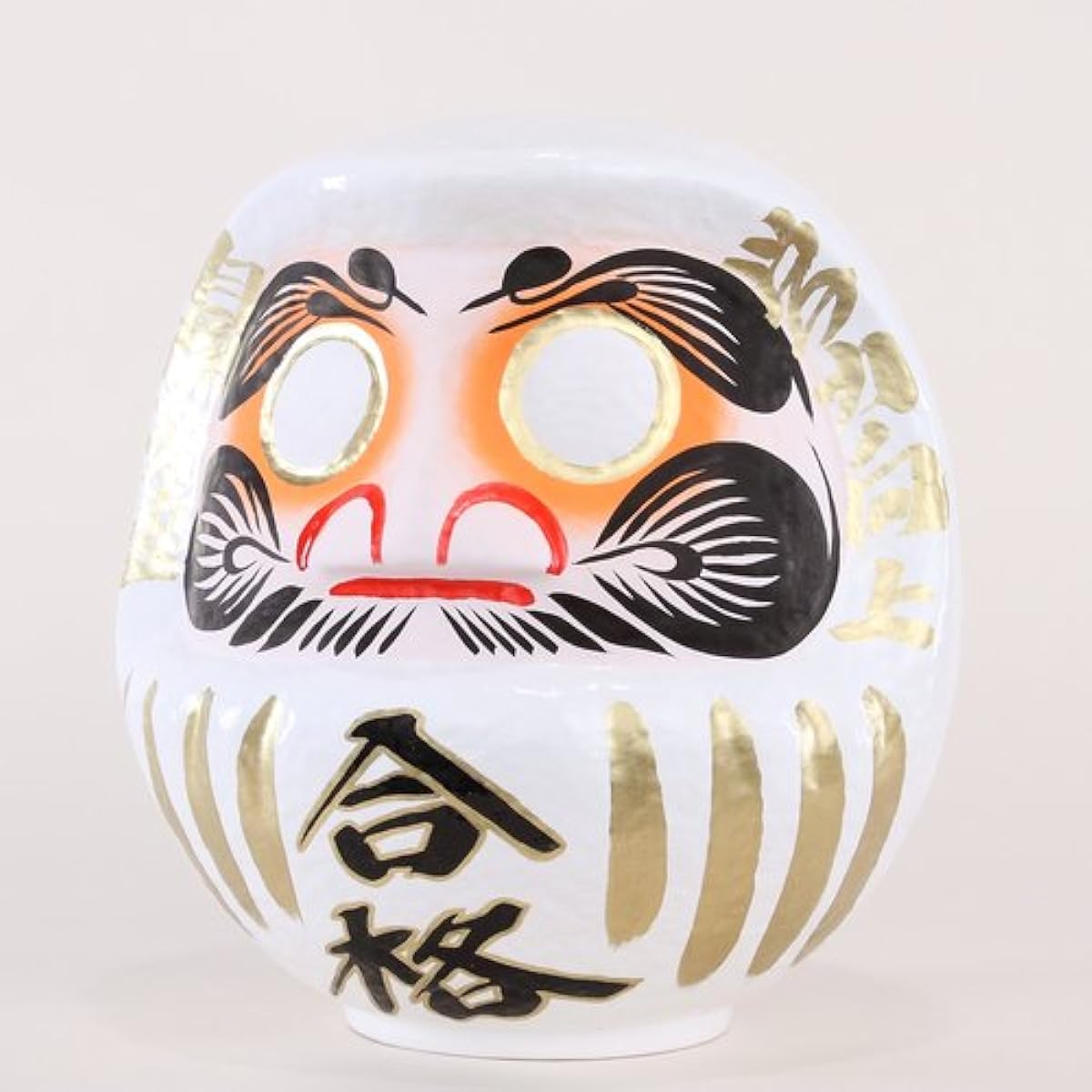 Takasaki Daruma Pass Daruma No. 5 White