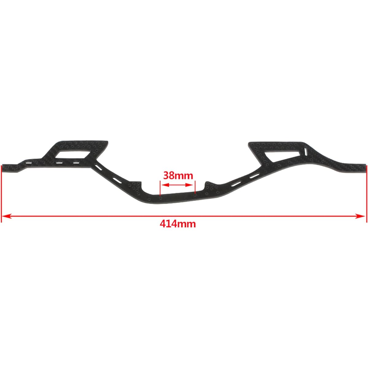 LCG Crawler Chassis 1/10 2pcs Carbon Fiber LCG Chassis Rails Cheetah Rig Frame for Axial SCX10 RC Rock Crawler 1/10 Low Center of Gravity SCX10 II Element Enduro SCX10 II Upgrade