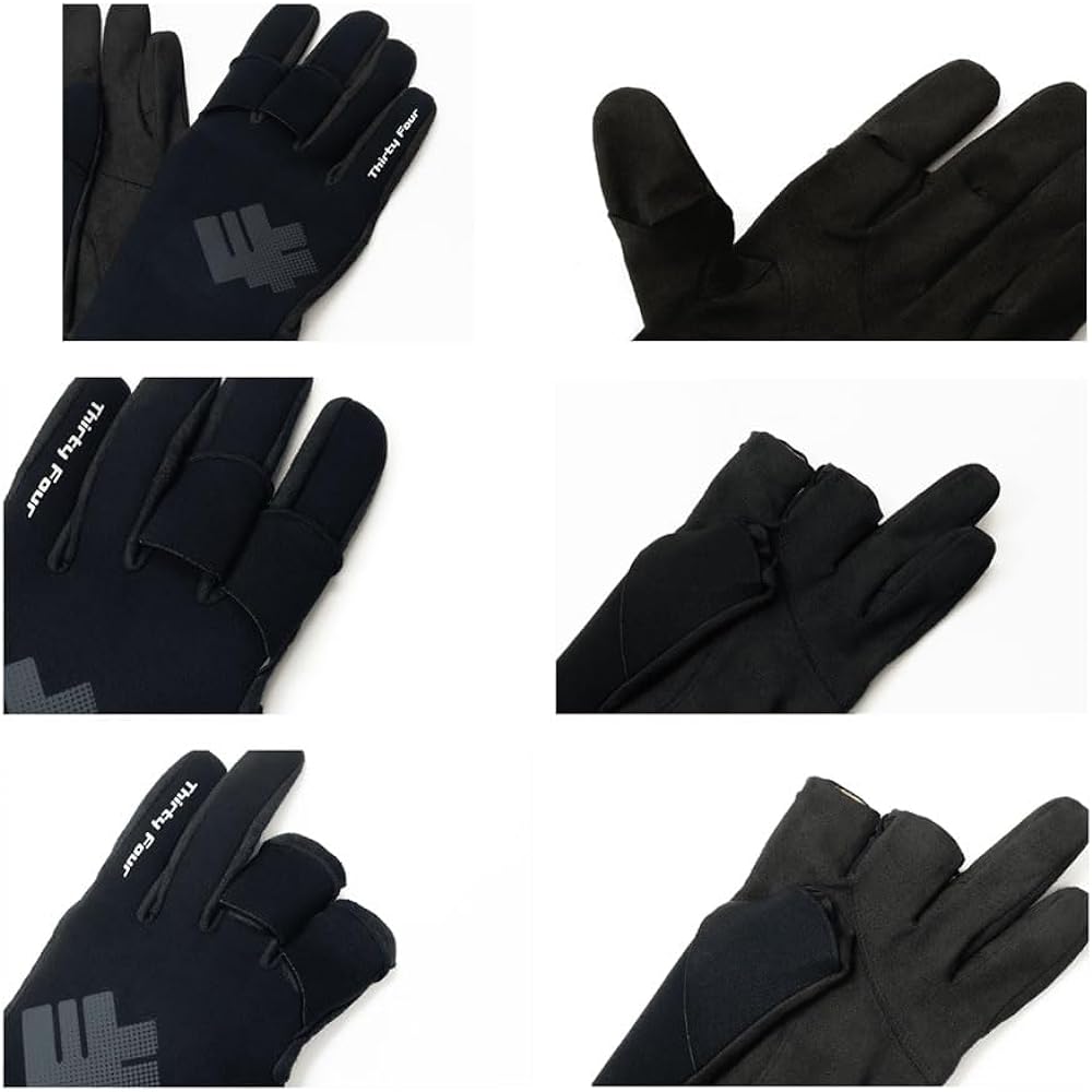 34/Thirty-Four Super Sensitive Fishing Gloves 4 (L Size)