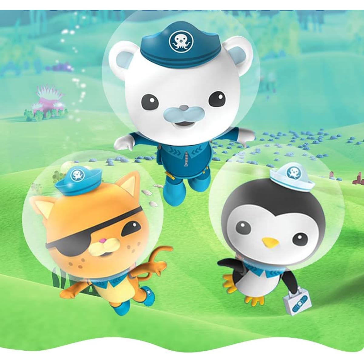 WISANU GUP Toy Pull Back - 3 Piece GUP Rescue Vehicle Toy, Perfect Gift for Christmas or Birthday
