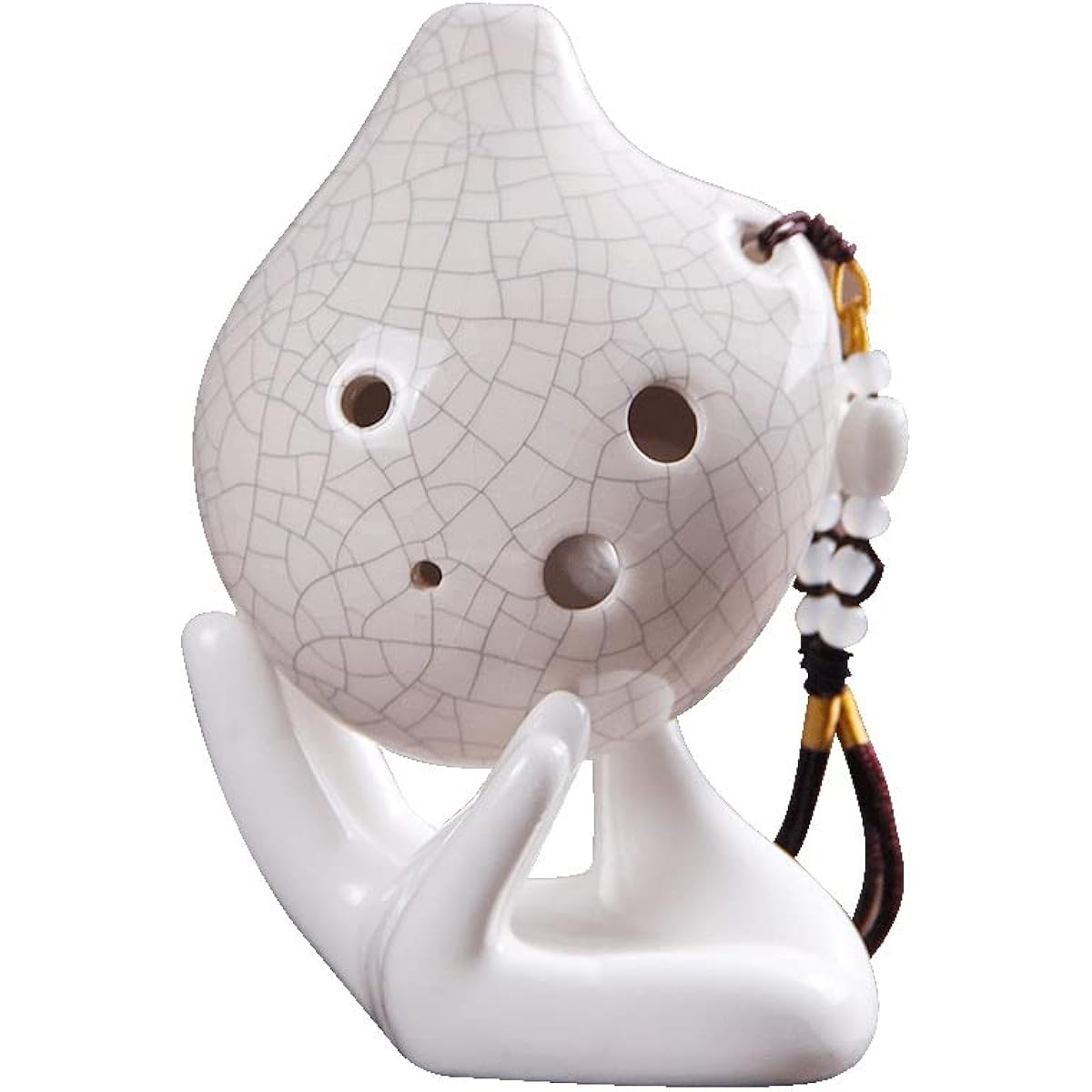 Hand-painted Bending Type 6 Hole Alto C Key 6 Hole Children Beginner Ceramic Ocarina Ocarina Musical Instrument (2)
