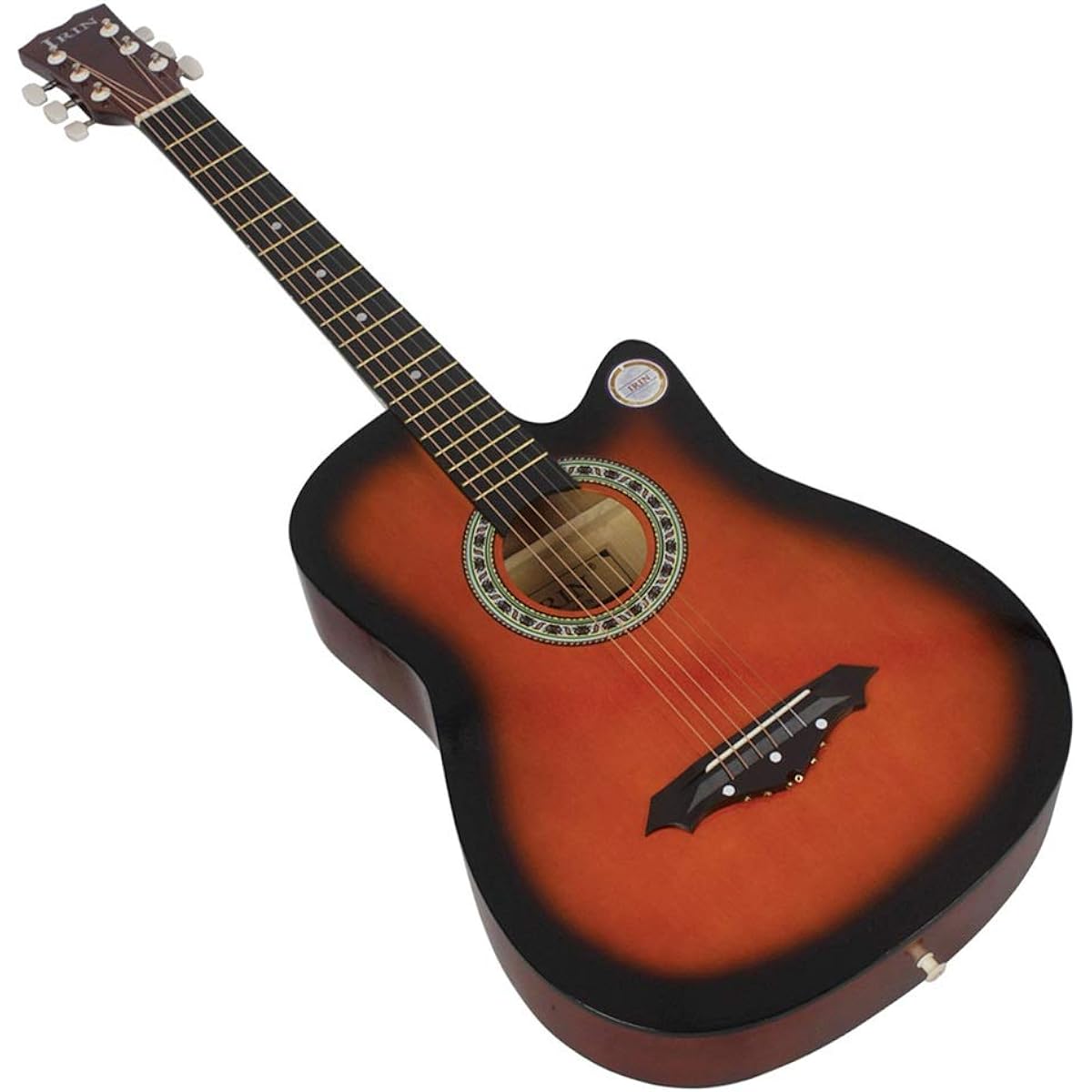 Beginner's Practice Guitar Acoustic Guitar for Adult Beginners Acoustic Guitar Elementary School Students Adults Beginner Guitar (Color: J, Size: 41 inches)