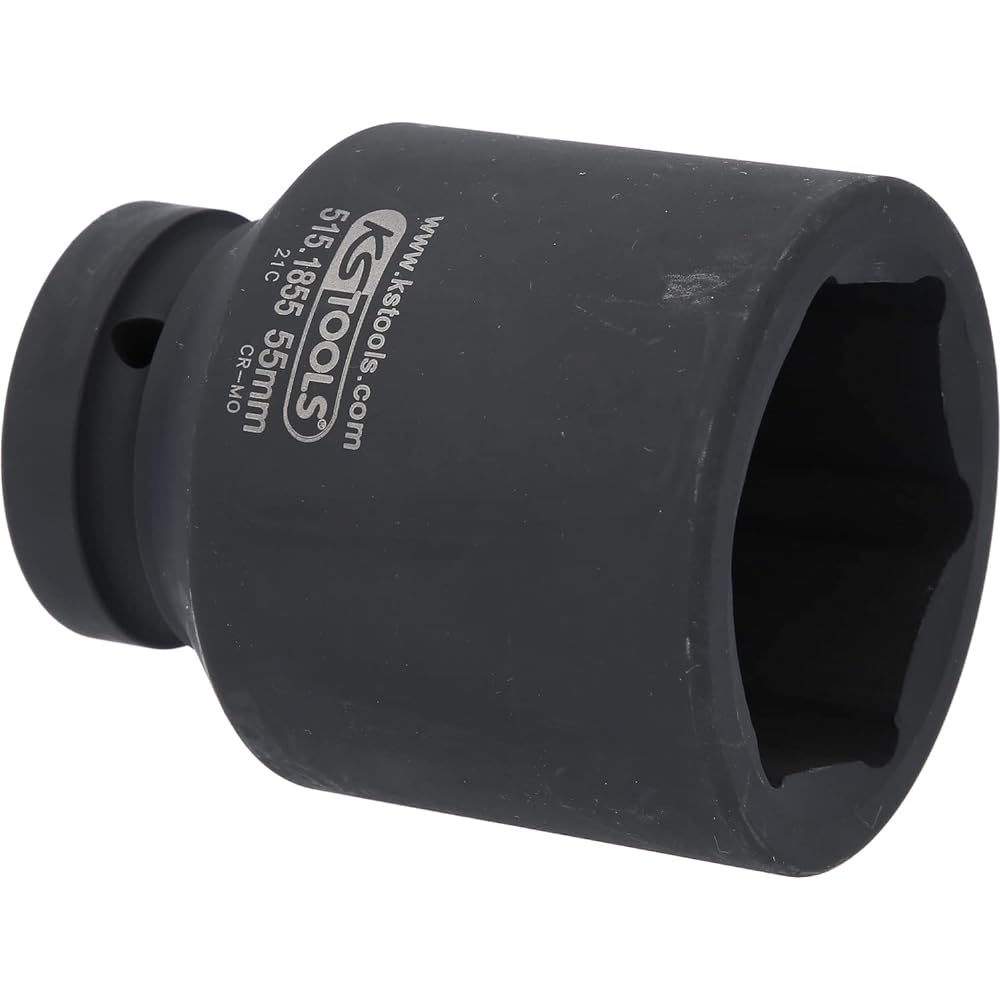 KS TOOLS Hexagon impact socket deep 1" 55mm 515.1855
