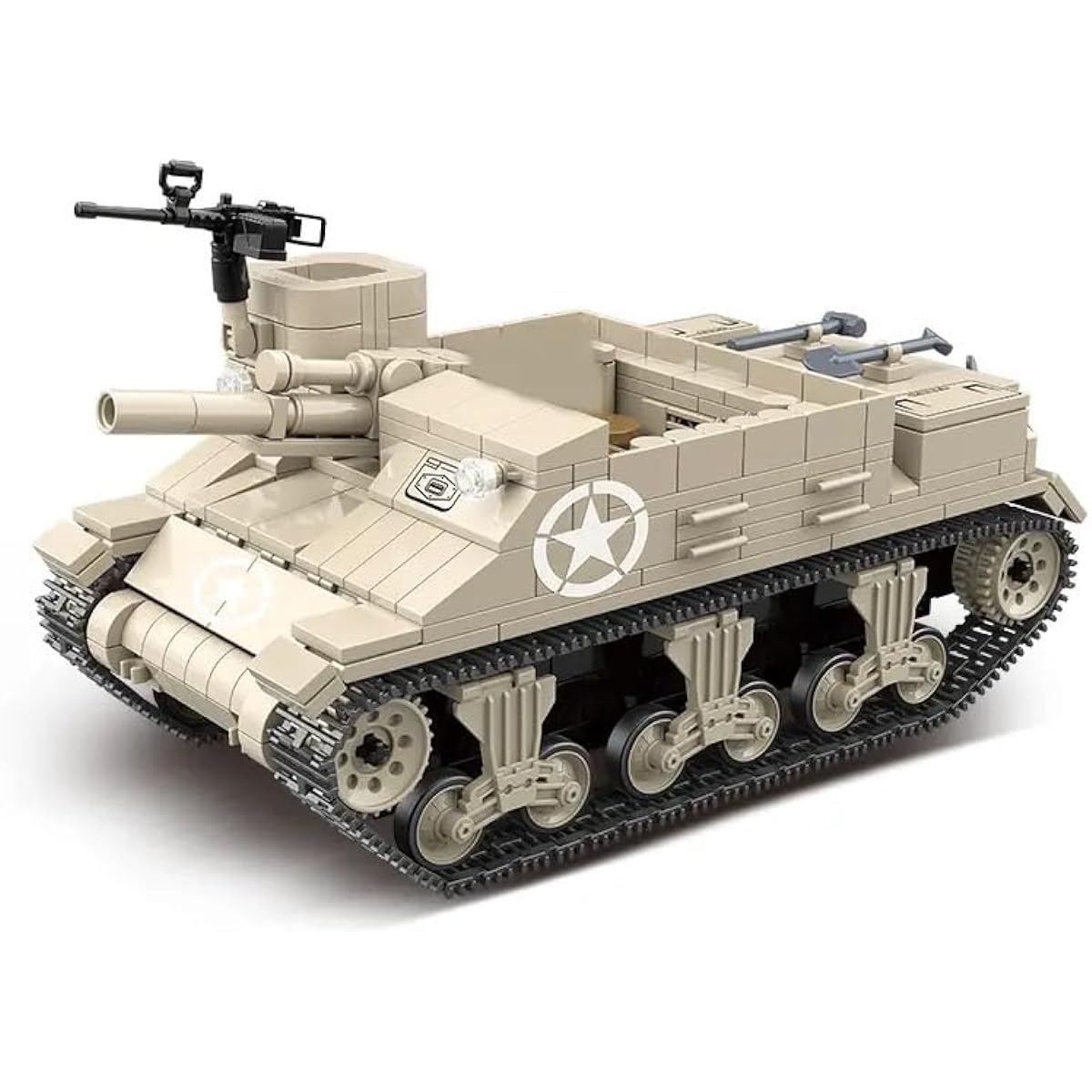 General Jim's WW2 M7 Military Vehicle Building Blocks Set | Command the battlefields of World War II with this model building kit