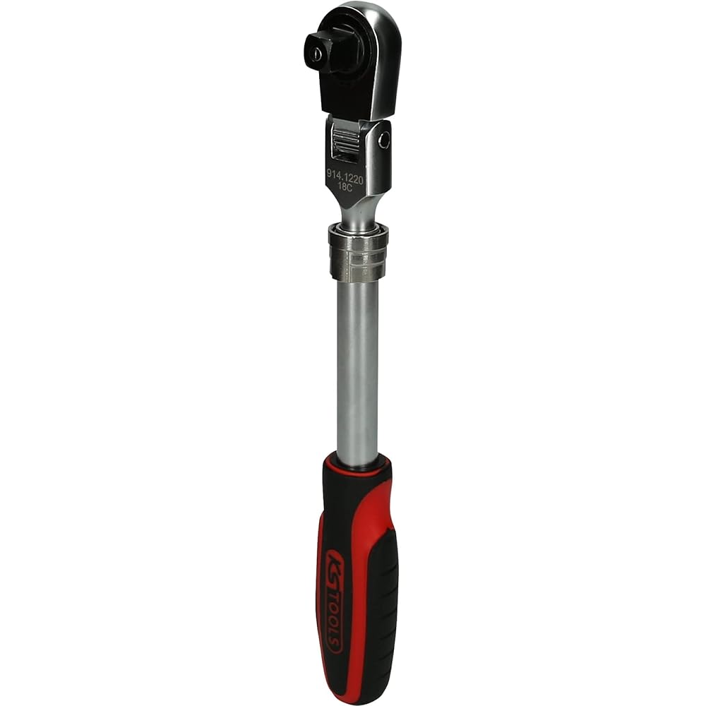 KS Tools 1/2" SlimPOWER Telescopic Reversible Ratchet 72 Teeth 914.1220
