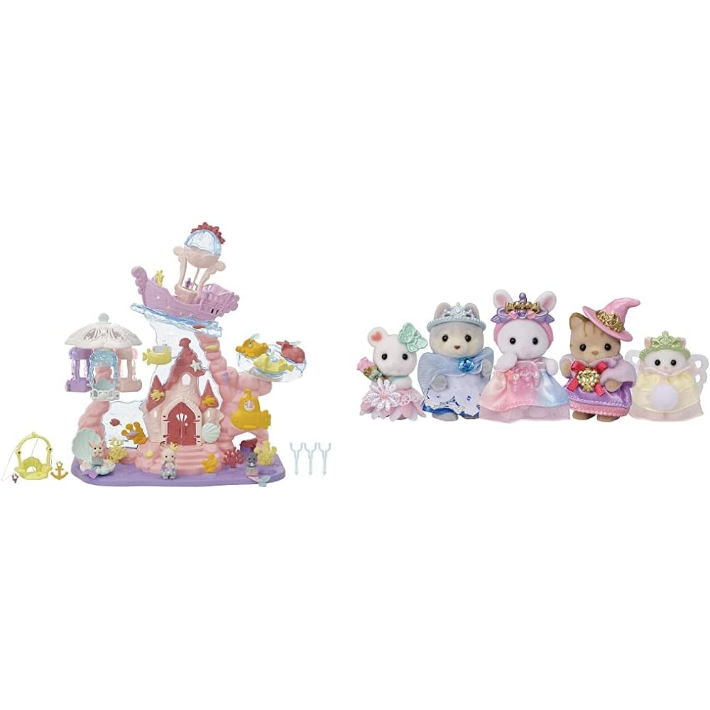 Sylvanian Families Yumeiro Mermaid Castle + Yumeiro Baby Princess Set