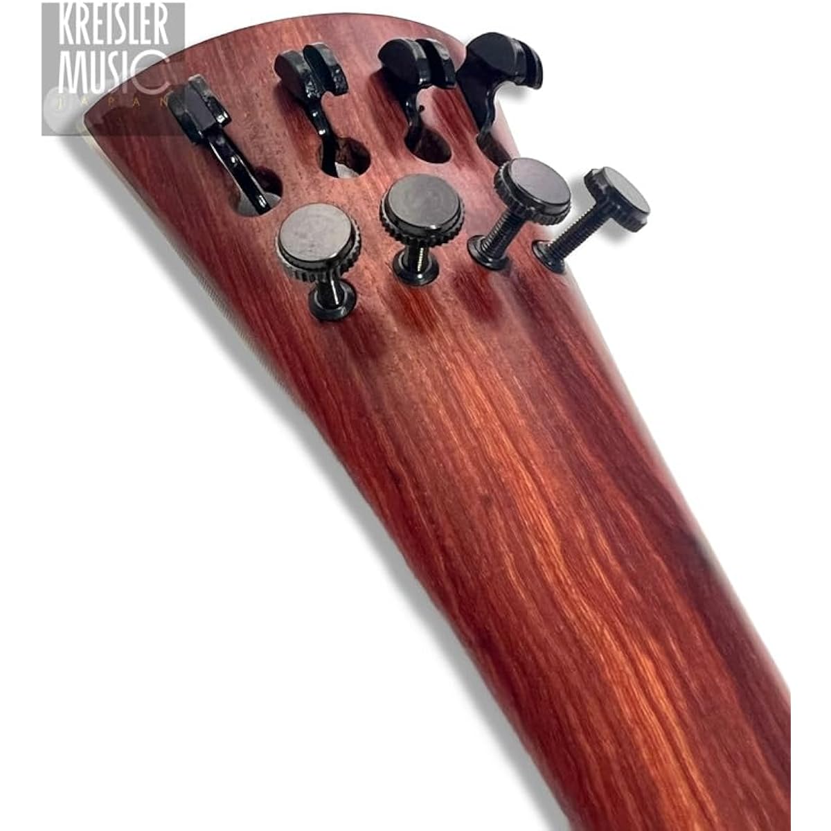 Cello tailpiece + peg set with built-in adjuster and Swiss-type pegs, beautiful rosewood, 4/4