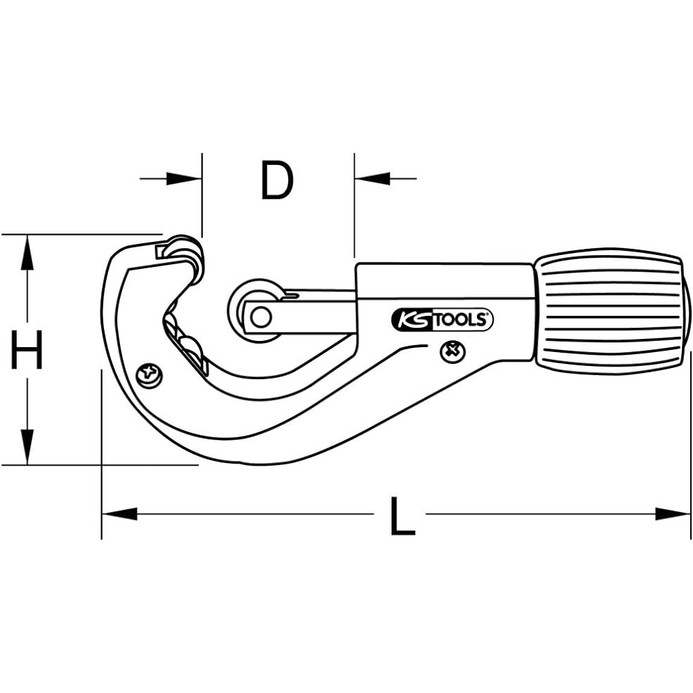 KS TOOLS STAINLESS STEEL Telescopic Pipe Cutter 3-42mm STAINLESS STEEL Telescopic pipe cutter 3-42mm 103.5050I
