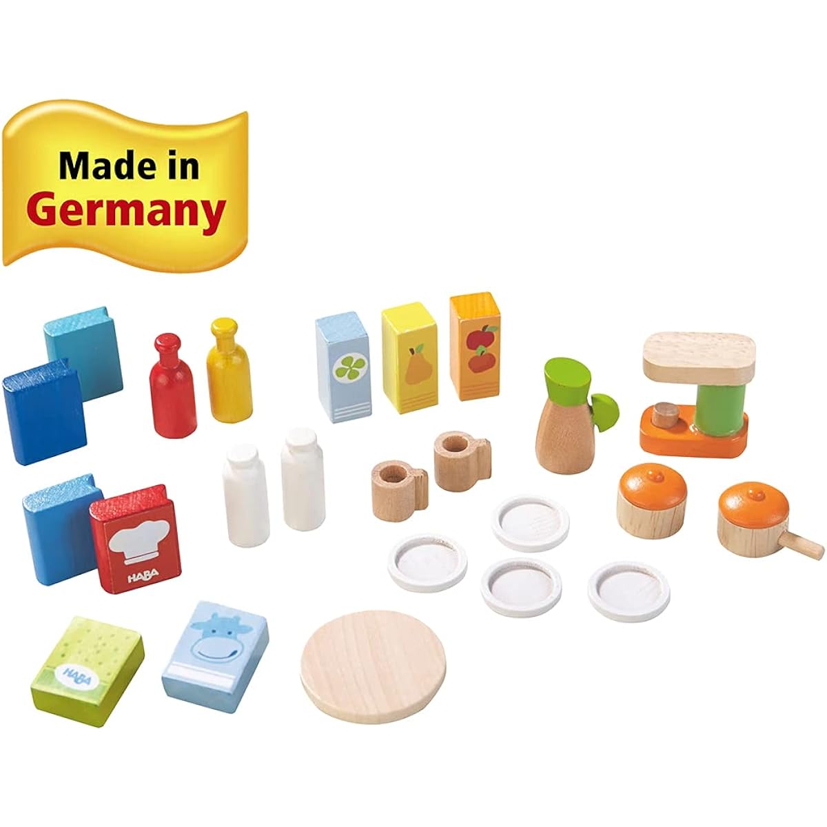 HABA 301991 Little Friends Dollhouse Accessories Kitchen Set
