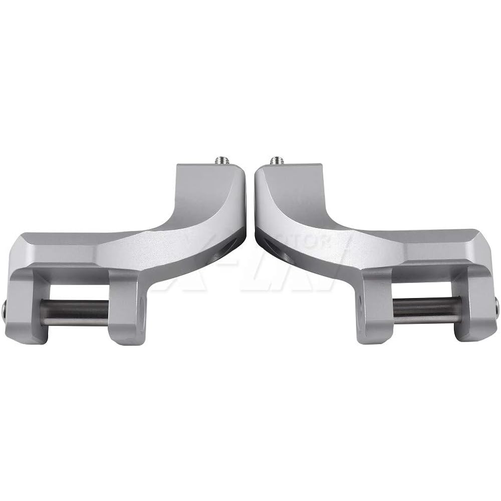 BMW R1200GS LC 2013-2018, R1200 GS LC ADV 2014-2018 Motorcycle Passenger Footpeg Lower Kit Footpegs (Silver)