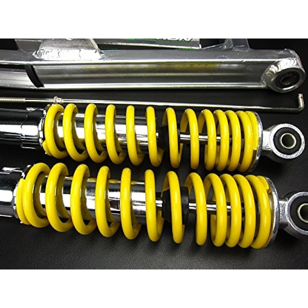 5cm long aluminum swing arm & 280mm rear shock Yellow & chain Monkey/Gorilla NO1188