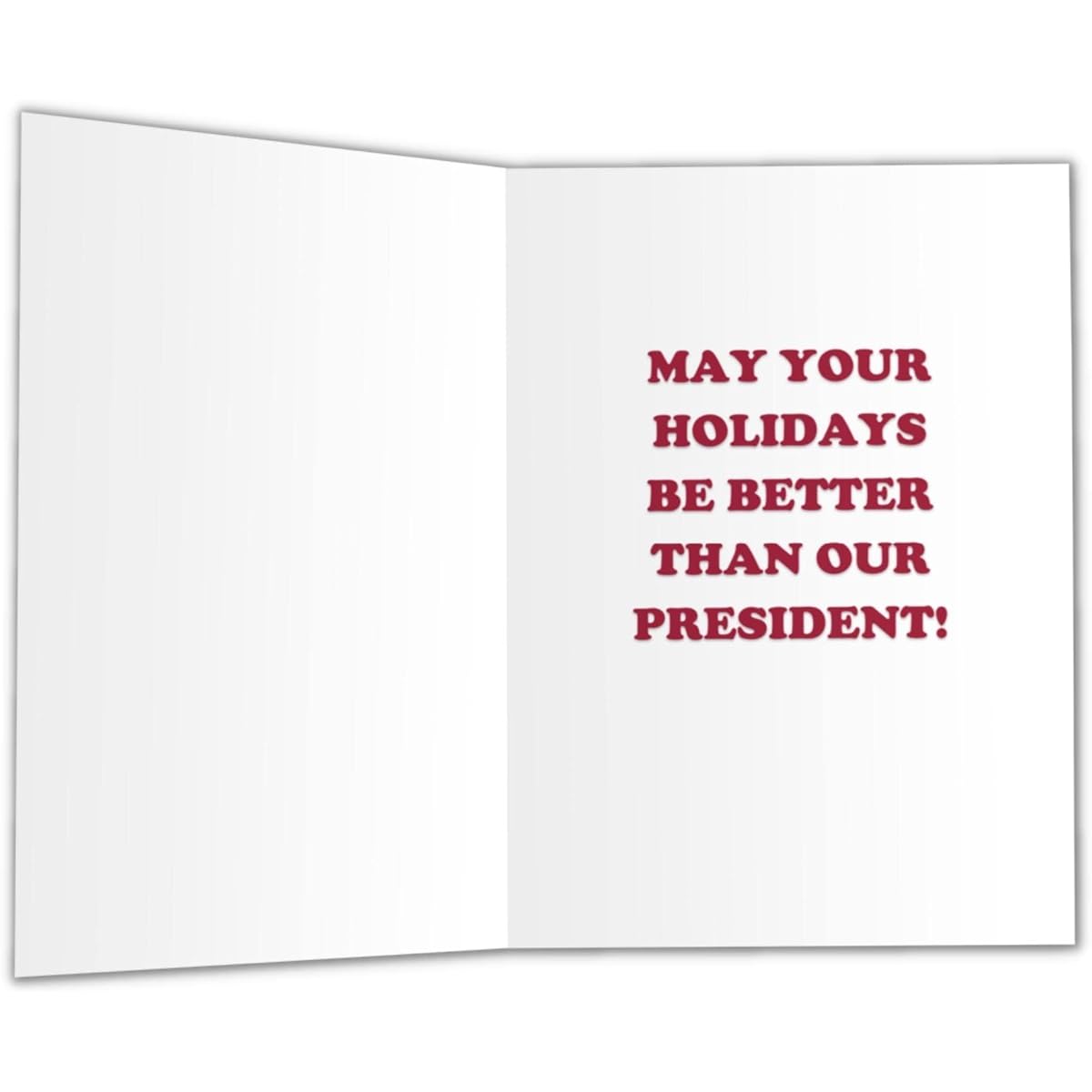 Funny Joe Biden Let's Go Brandon Christmas Card | Hilarious Biden Political Gag Gift for Christmas | Perfect for Republicans and Anti-Biden